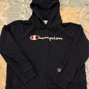 Navy Champion Hoodie, Girls L